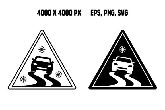 Slippery Road Signs