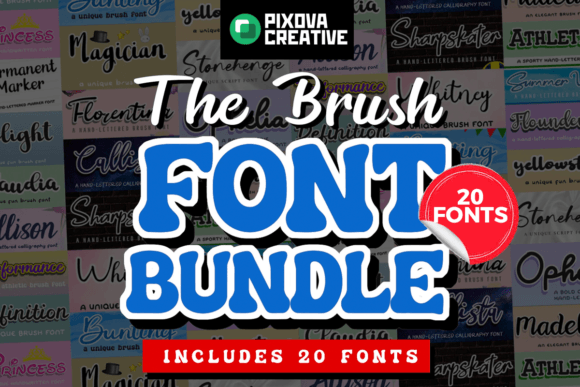 Crafty Brush Bundle Fonts 1