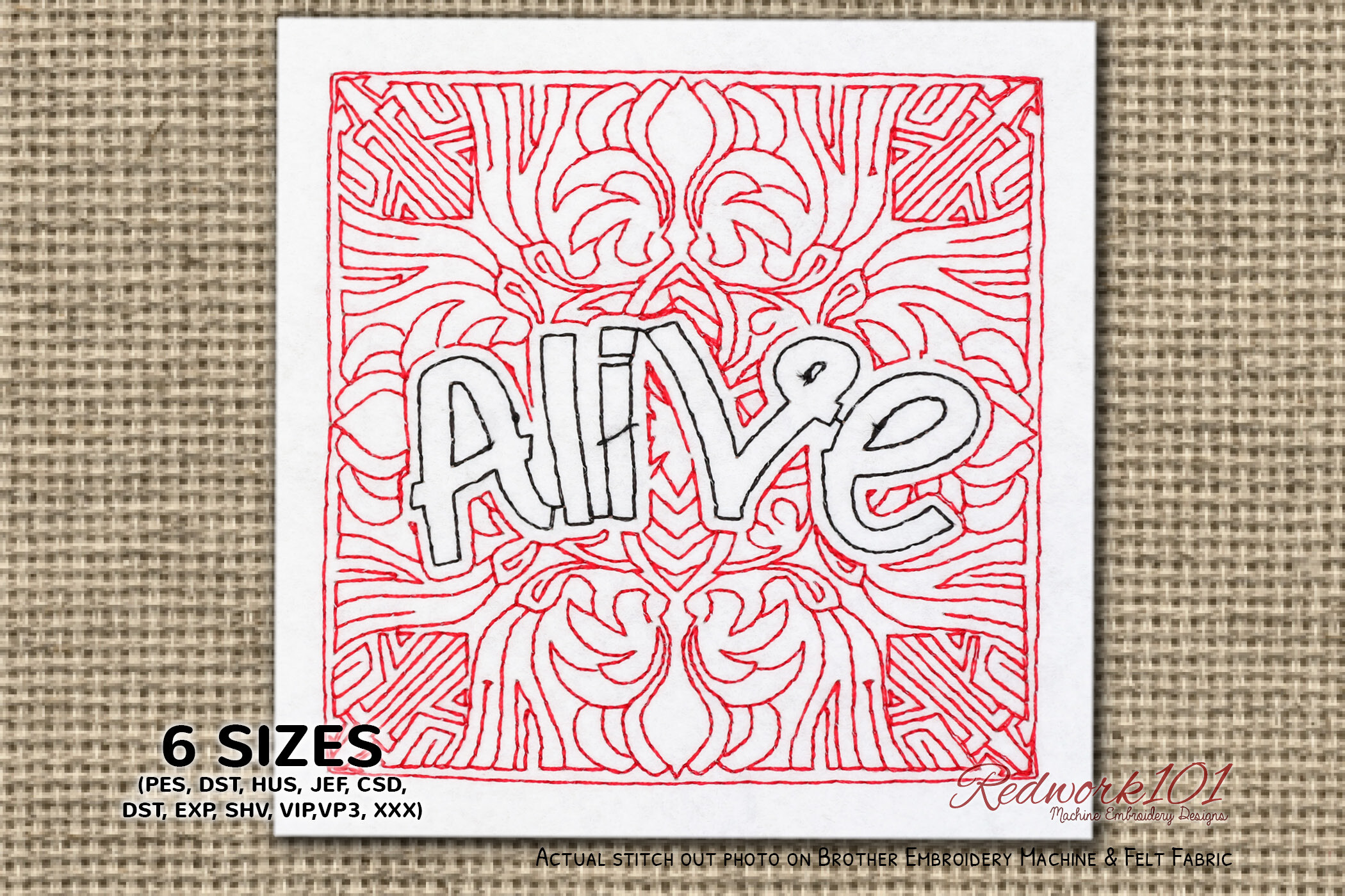 Alive Word Machine Embroidery