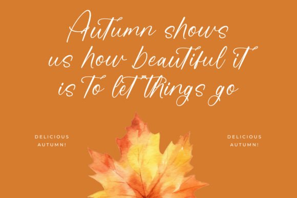 Beauty Autumn Font - Preview 5