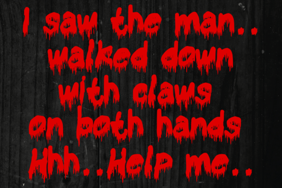 Bloody Horror 2.0 Font PNG with transparent background - Preview 2
