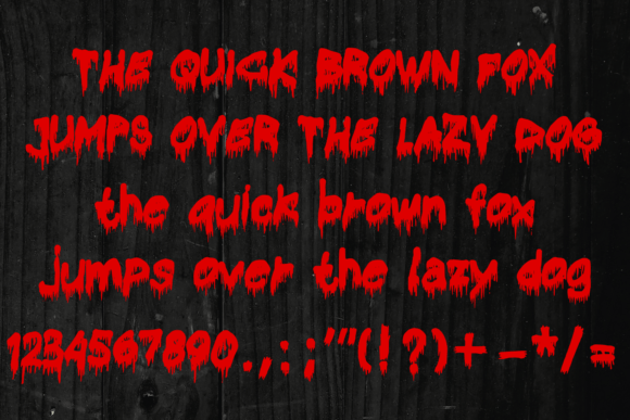 Bloody Horror 2.0 Font PNG with transparent background - Preview 3
