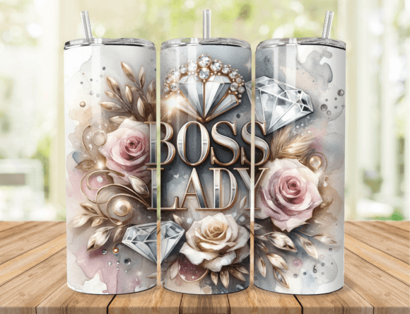 Boss Lady Glamour 20oz Tumbler Wrap