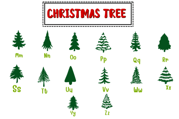 Christmas Tree Font - Preview 2