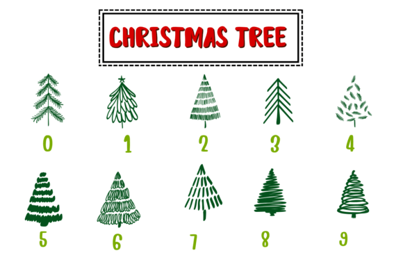 Christmas Tree Font - Preview 3