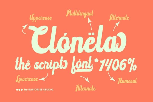 Clonela Font - Preview 2