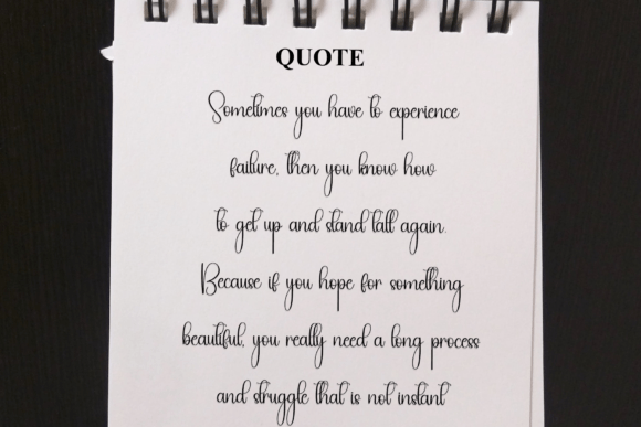 Creative Handwriting Font PNG with transparent background - Preview 4