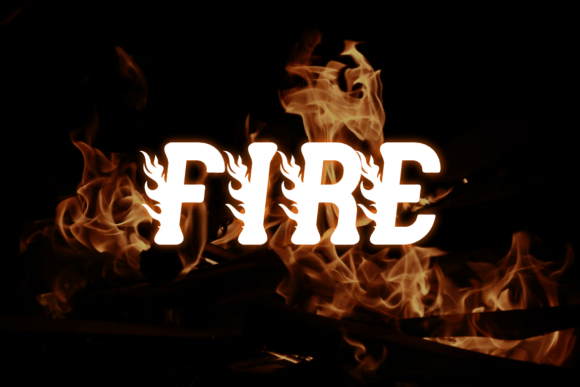Gofired Burning Font - Preview 1