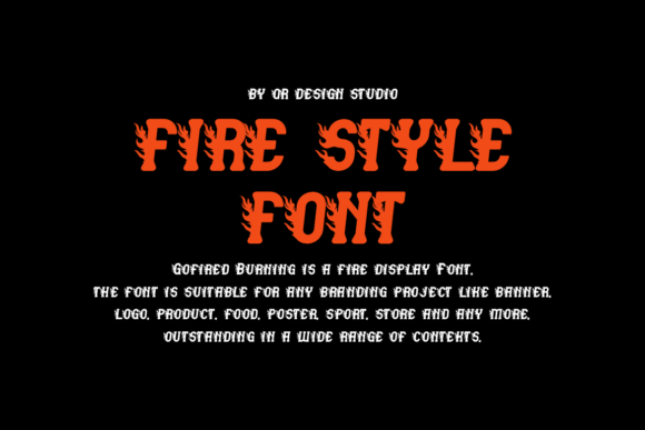 Gofired Burning Font - Preview 3