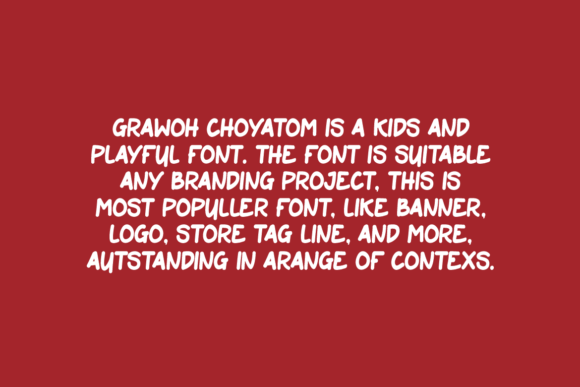 Grawoh Choyatom Font - Preview 2