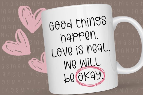 Many Things Font PNG with transparent background - Preview 2