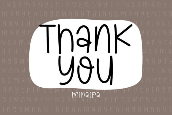 Many Things Font PNG with transparent background - Preview 6