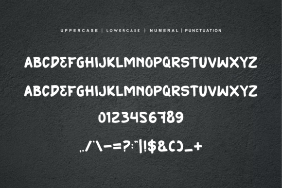 Paint Ripsona Font PNG with transparent background - Preview 3