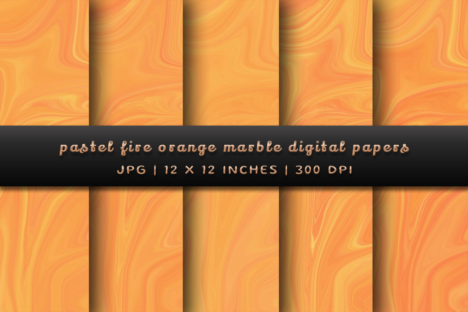 Pastel Fire Orange Marble Digital Papers Graphic by Pugazh Logan ...