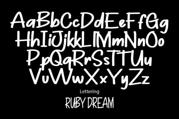 Ruby Dream Font PNG with transparent background - Preview 1