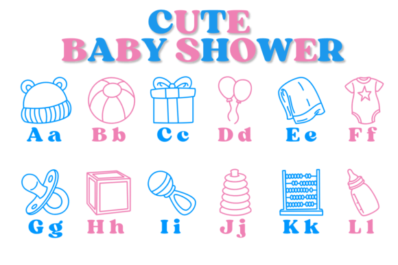 Cute Baby Shower Font - Preview 1