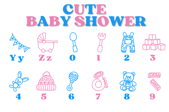 Cute Baby Shower Font - Preview 3