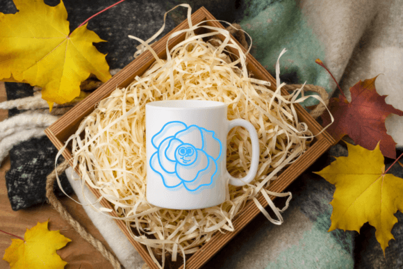 Cute Flower Rose Font PNG with transparent background - Preview 5