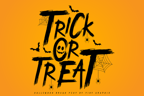 Halloween Brush Font - Preview 1