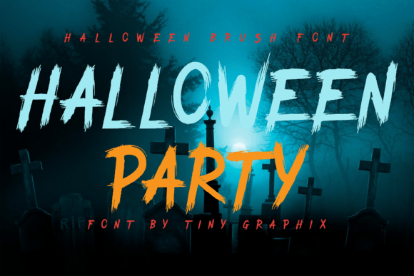 Halloween Brush Font - Preview 2