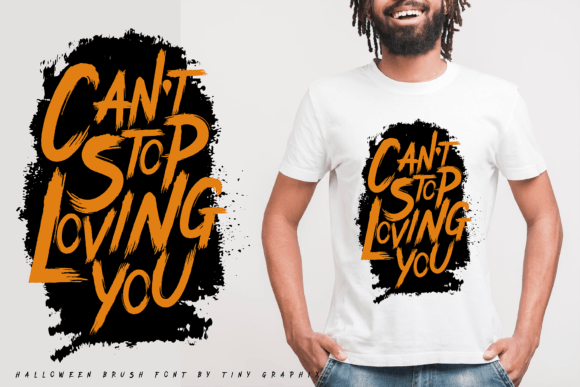 Halloween Brush Font - Preview 3
