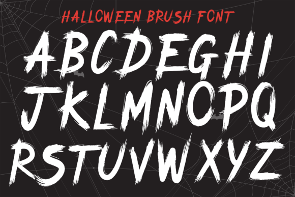 Halloween Brush Font - Preview 5