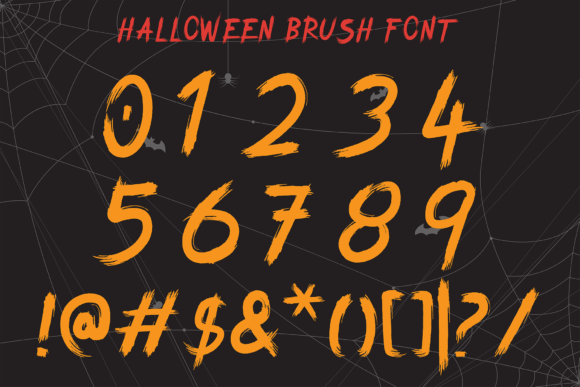 Halloween Brush Font - Preview 6