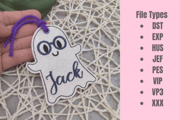 Personalize Halloween ITH Basket Tag
