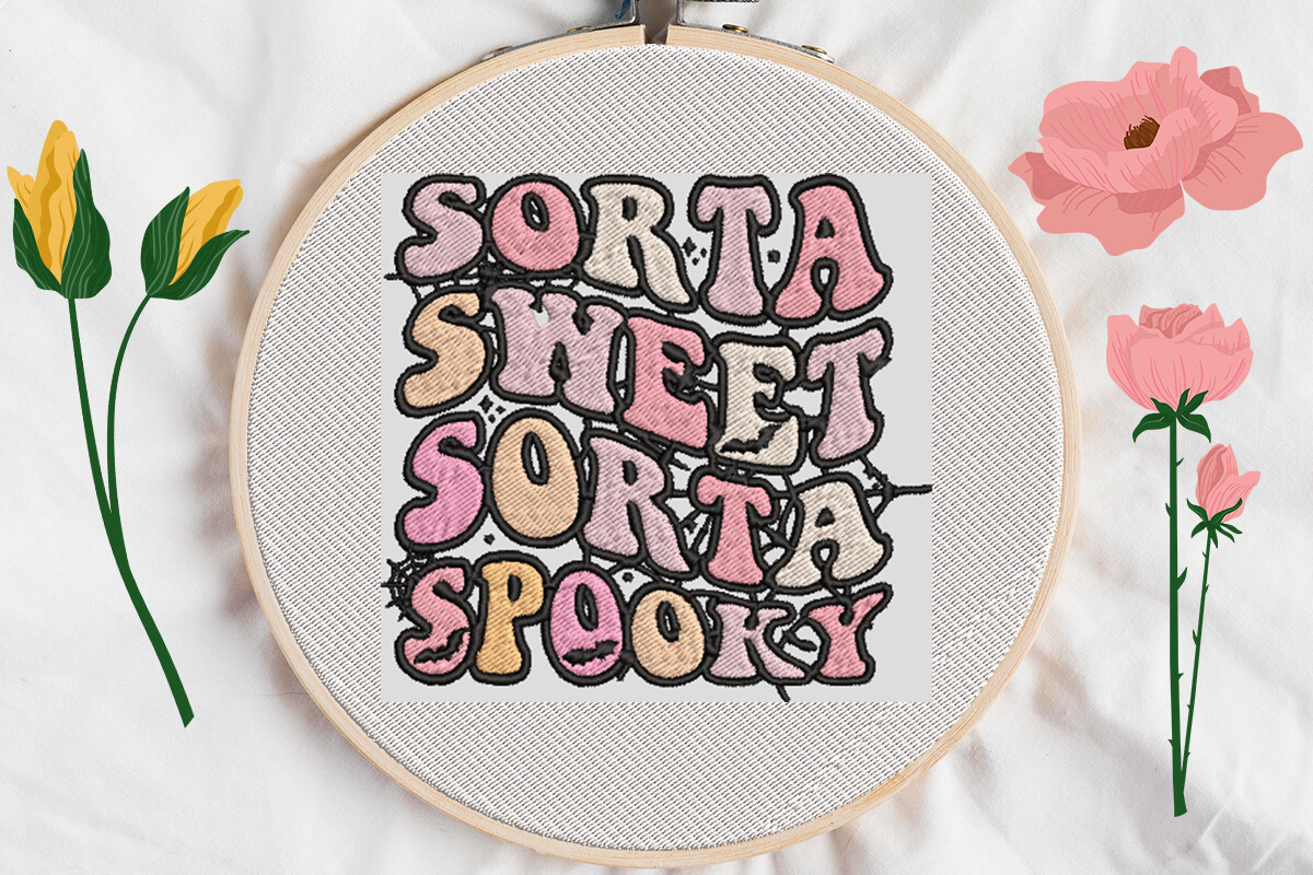 Sorta Heart Sorta Sweet Sorta Spooky · Creative Fabrica