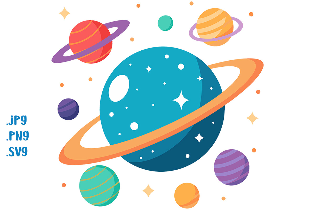 Planets Graphic by Joanna Redesiuk · Creative Fabrica