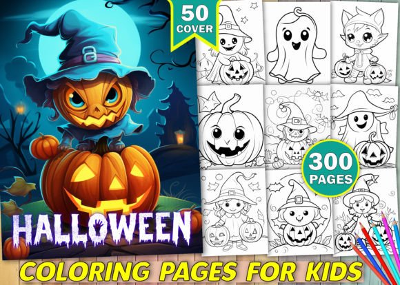 300 Halloween Coloring Pages for Kids