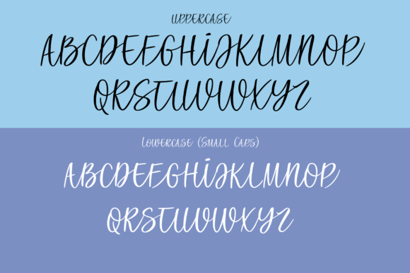 All Caps Script Font PNG with transparent background - Preview 2