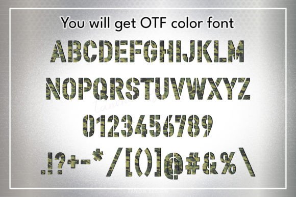 Army Tactical Font - Preview 1