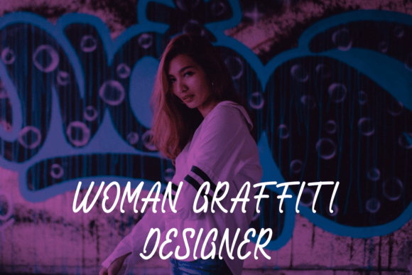 Aura Masih Graffiti Font PNG with transparent background - Preview 1