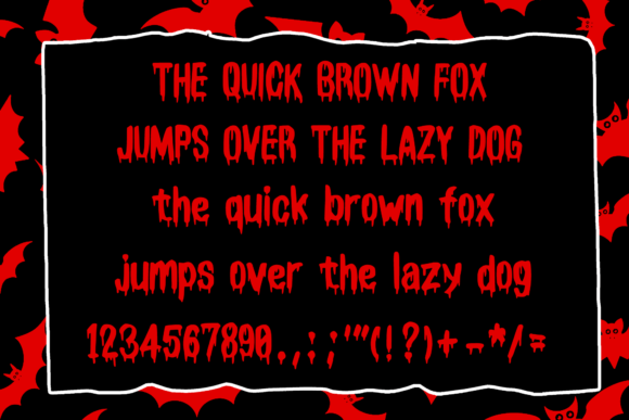 Blood of Dracula 2.0 Font PNG with transparent background - Preview 3