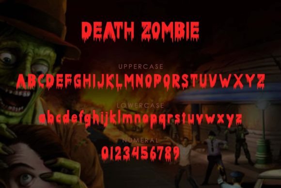 Death Zombie Font - Preview 5