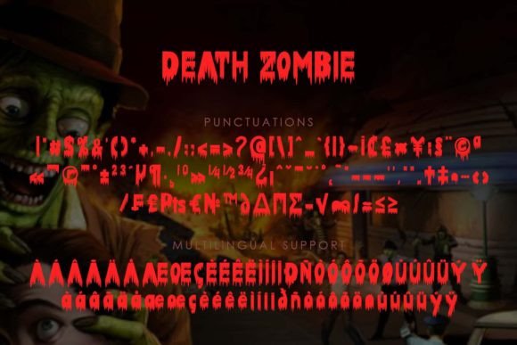 Death Zombie Font - Preview 6