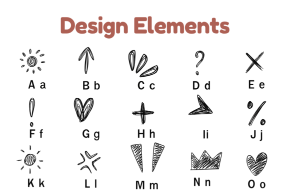 Design Elements Font - Preview 1