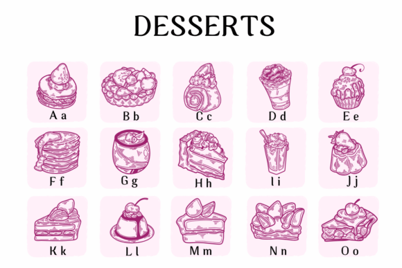 Desserts Font - Preview 1