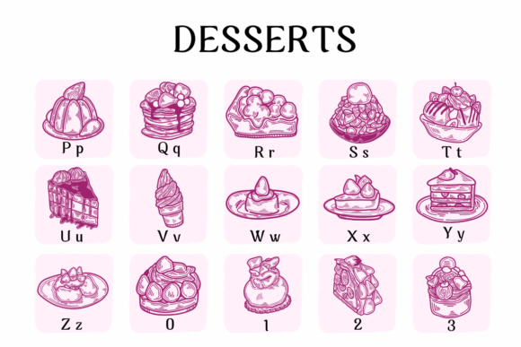 Desserts Font - Preview 2
