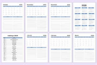 Editable 2025-2026 Monthly Planner Canva Graphic by Shumaya · Creative ...