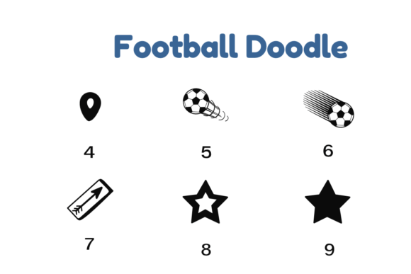 Football Doodle Font - Preview 3