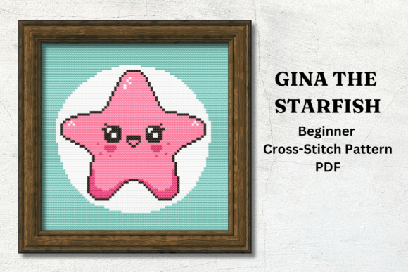 Gina the Starfish Cross Stitch Pattern#5
