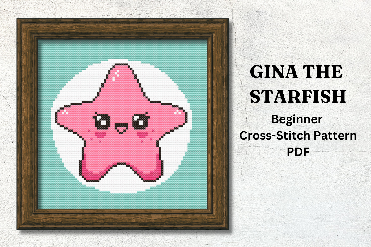 Gina the Starfish Cross Stitch Pattern#5