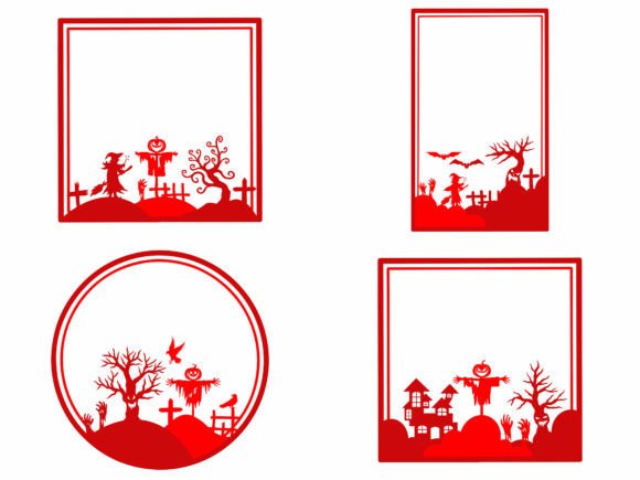 Halloween Frame Spooky Background Graphic Illustrations By PurMoon
