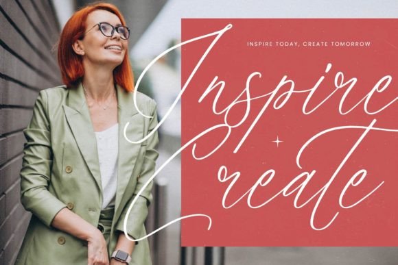 Magnolia Florale Font PNG with transparent background - Preview 1