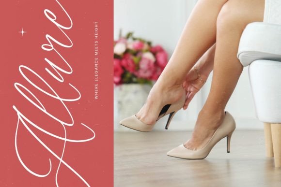 Magnolia Florale Font PNG with transparent background - Preview 3
