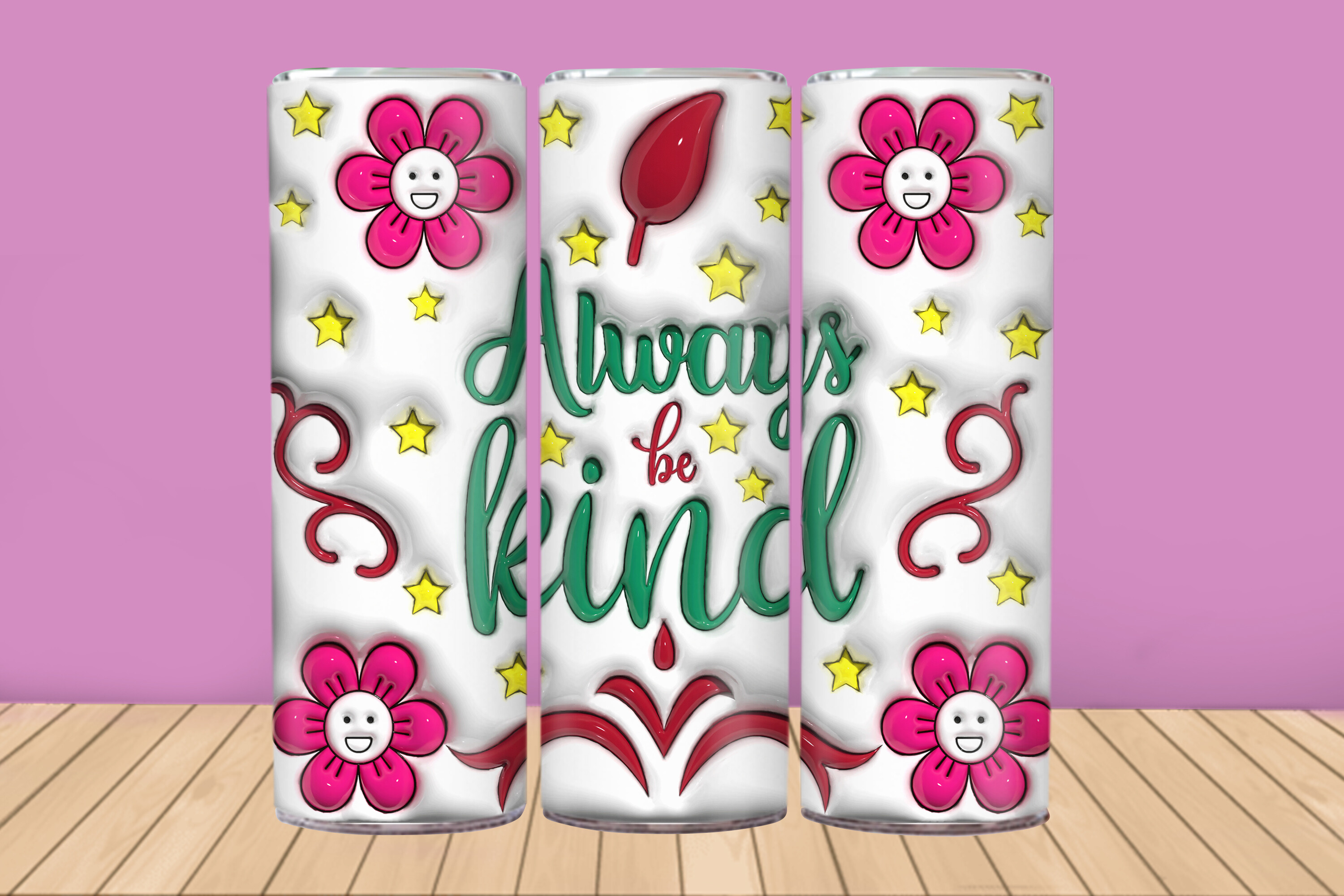 Motivational 3d Inflated Tumbler Wrap Graphic by Creative Booth ...
