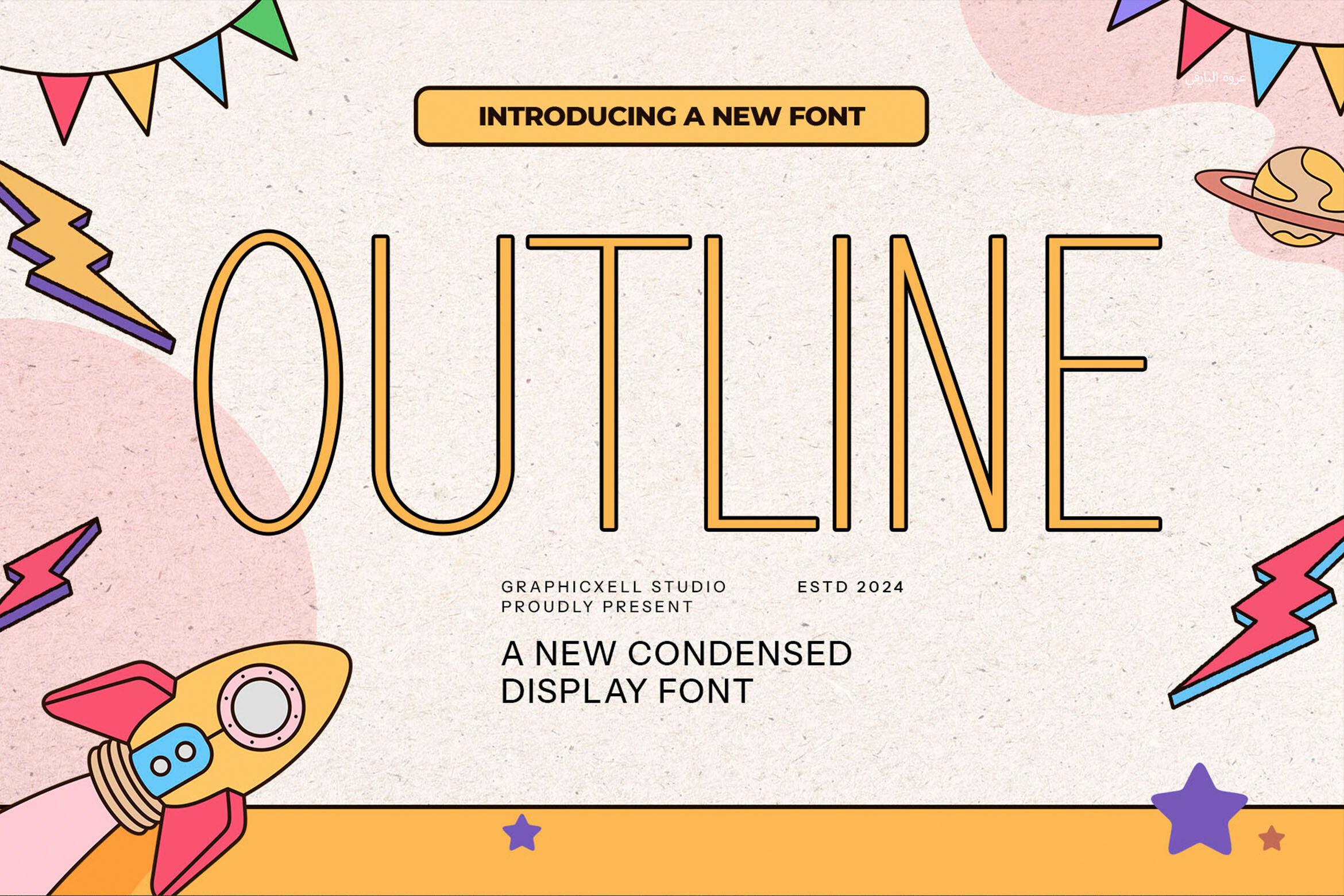 Outline Font by Graphicxell preview