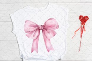 Pink Coquette Bow Watercolor PNG Graphic by Flora Co Studio · Creative ...